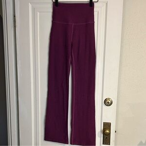 Beyond Yoga Berry Heather Bootcut Leggings